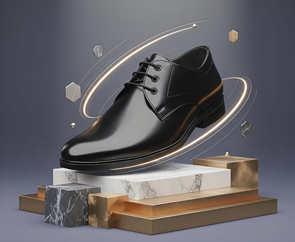 WUGO::Latest Trendy Men Formal Shoes | Classic Black Derby Lace-Up Office Wear Shoes | Premium Comfortable Formal Footwear with Durable Sole for Men’s & Boys