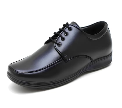 WUGO::Latest Classic Black Derby Formal Shoes for Men & Boys | Trendy Lace-Up Office Wear Footwear | Premium Comfort Corporate Shoes