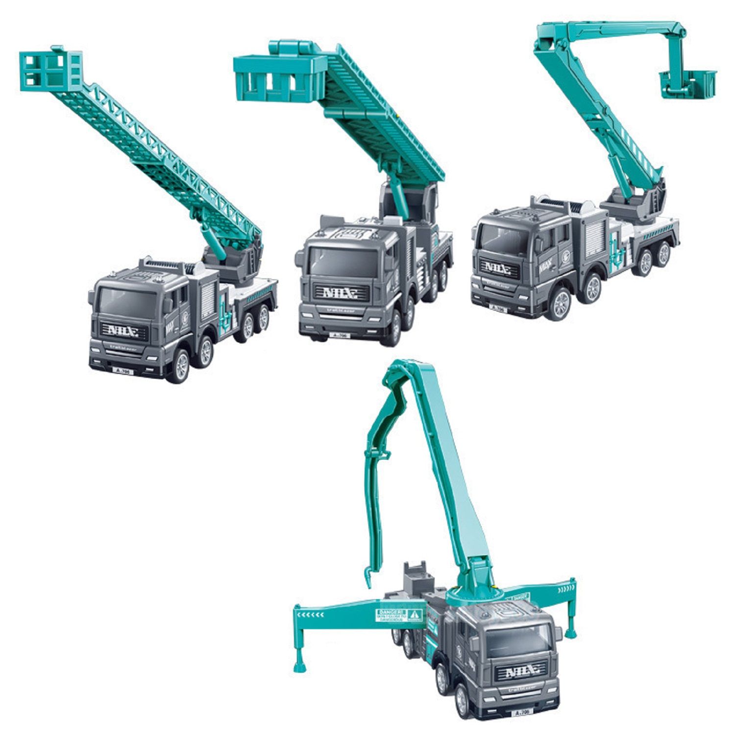 KTRS Enterprise Inertia City Rescue and Maintenance Engineering Vehicle Children's Large fire Series Water Pump car Model Toy