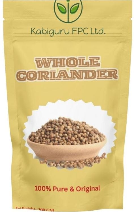 Kabiguru FPC Ltd. 100% Pure & Original Whole Coriander - 200 GM