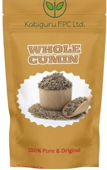 Kabiguru FPC Ltd. 100% Pure & Original Whole Cumin Seeds - 200 GM