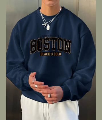TAZO Cotton Hooded Men's Sweatshirt - Navy ( Pack of 1 )