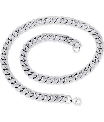 Thrillz Stylish Matte Finish Neck Chain For Men & Boys (Silver)