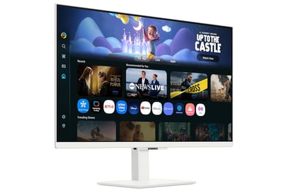 &nbsp;Samsung 27" M5 Smart Monitor with Smart TV Experience|FHD 1920 x 1080|Screen Mirroring|IPS Panel TV Plus|Speakers|Adaptive Sound|Wi-Fi|HDMI|Bluetooth|LS27FM501EWXXL|White&nbsp;