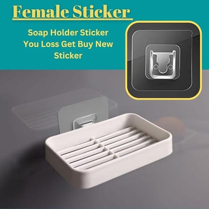 Plastic Self Adhesive Multipurpose Wall Mount Bathroom Shelf For Wall Soap Dish Holder 