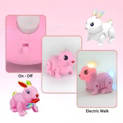 Kids Interactive Walking Rabbit Toy | Adorable Walking Rabbit Toy for Toddlers | Battery Powered Interactive Walking Rabbit Toy | Battery Powered Moving Bunny with Sounds | Plastic Walking Rabbit Toy for Children Kids Interactive Walking Rabbit Toy | Adorable Walking Rabbit Toy for Toddlers | Battery Powered Interactive Walking Rabbit Toy | Battery Powered Moving Bunny with Sounds | Plastic Walking Rabbit Toy for Children