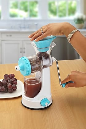 Ganesh Fruit & Vegetable Steel Handle Juicer (Blue)