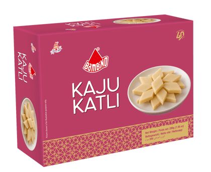 Bambino Kaju Katli - Traditional Indian Cashew Sweet - 200g