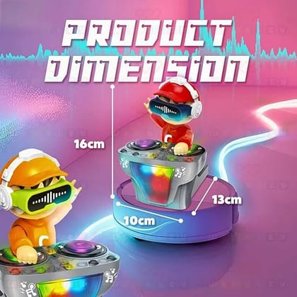 Goyal's DJ Robot Pig Toy for Kids - Musical Robot with LED Lights, Crawling Toys - Multicolor