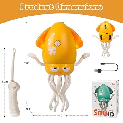 WireScorts Electric Dancing Octopus Toy with Led Light and Music