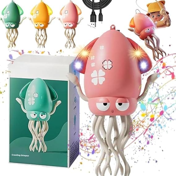 WireScorts Electric Dancing Octopus Toy with Led Light and Music