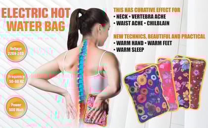 Hot Water Bag for Pain Relief & Heat Therapy | Rubber Heating Bag for Back Pain, Cramps & Cold Weather