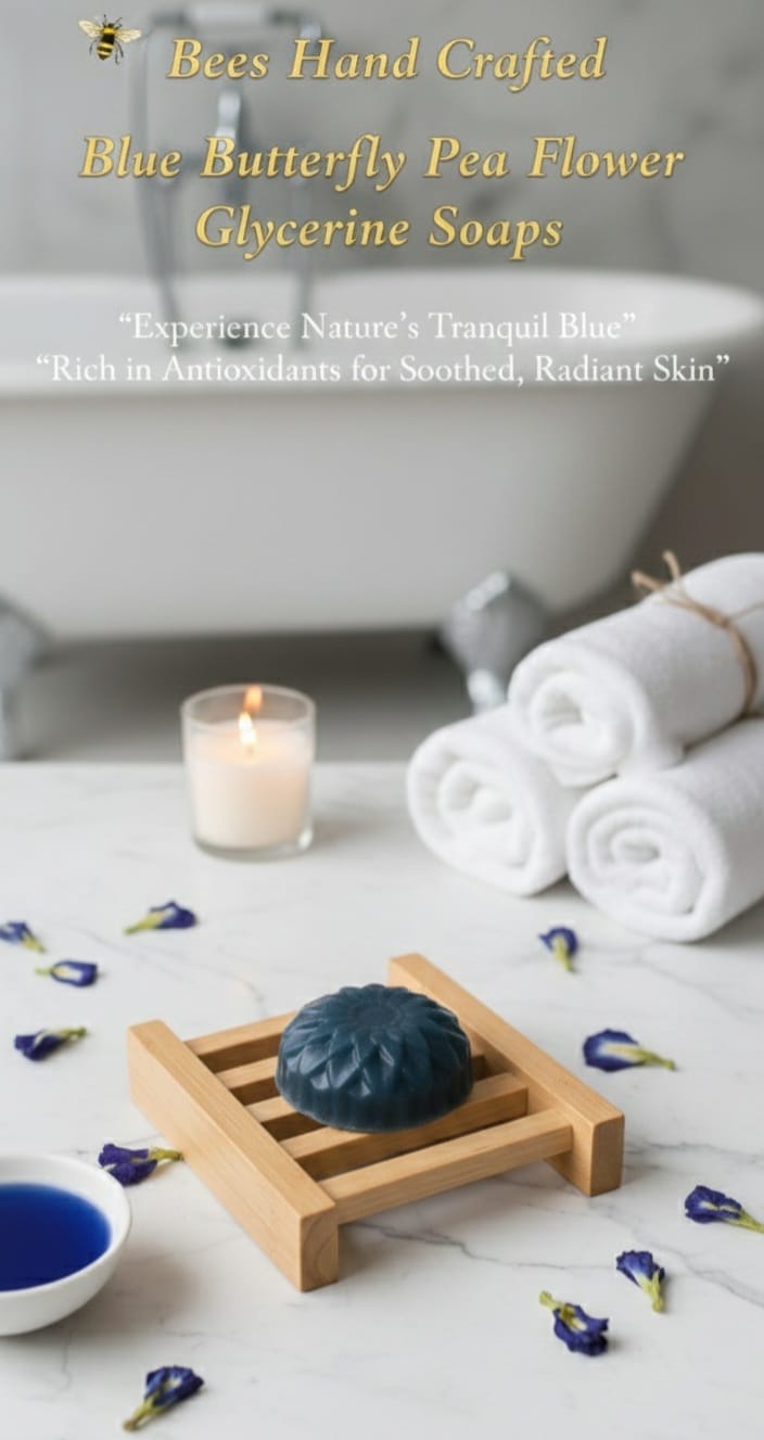 Lavender & Blue Butterfly Pea Flower Soap