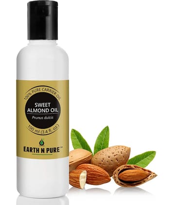 Earth N Pure - Sweet almond Essential Oil 100 mL ( Pack of 1 )