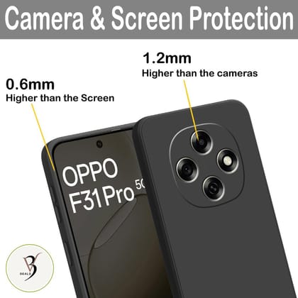 V3Deals Imported Protective Phone Case Compatible for Oppo F31 Pro 5G, Shockproof Design with Raised Camera and Screen Edges, Soft Flexible Silicon Material, Slim Fit with Non-Slip Matte Finish V3Deals Imported Protective Phone Case Compatible for Oppo F31 Pro 5G, Shockproof Design with Raised Camera and Screen Edges, Soft Flexible Silicon Material, Slim Fit with Non-Slip Matte Finish