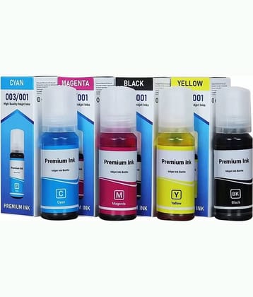 TEQUO 003 Ink Bottle Multicolor Pack of 4 Cartridge for L3110 L3150 L3115 L3116 L3101 L1110 L3151 L3152 L3156 L5190 Printer
