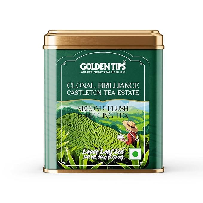 Golden Tips Clonal Brilliance Castleton Tea Estate Black Tea Second Flush (100 gram-50 Cups)