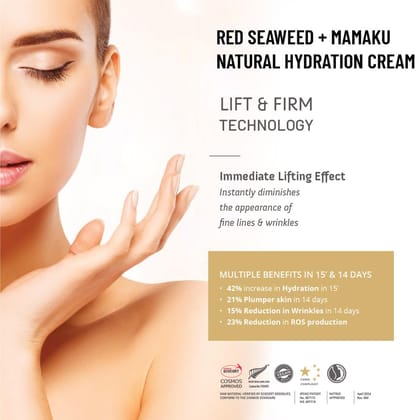 Red Seaweed + Mamaku Hydration Cream | Natural Face Cream for Glowing Skin