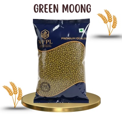 VFPL | Premium Green Whole Moong (500 gm) – Cleaned, Unpolished & Protein-Rich 