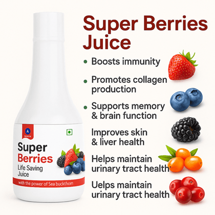 Elegantra Berries Juice 500 ml | Blend of 16 Rare Berries | Multiberry Wellness Drink for Daily Vitality, Skin Radiance & Inner Balance | Pack of 1