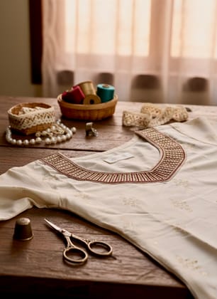 Glamvila Dessigner Art Silk Kurti 