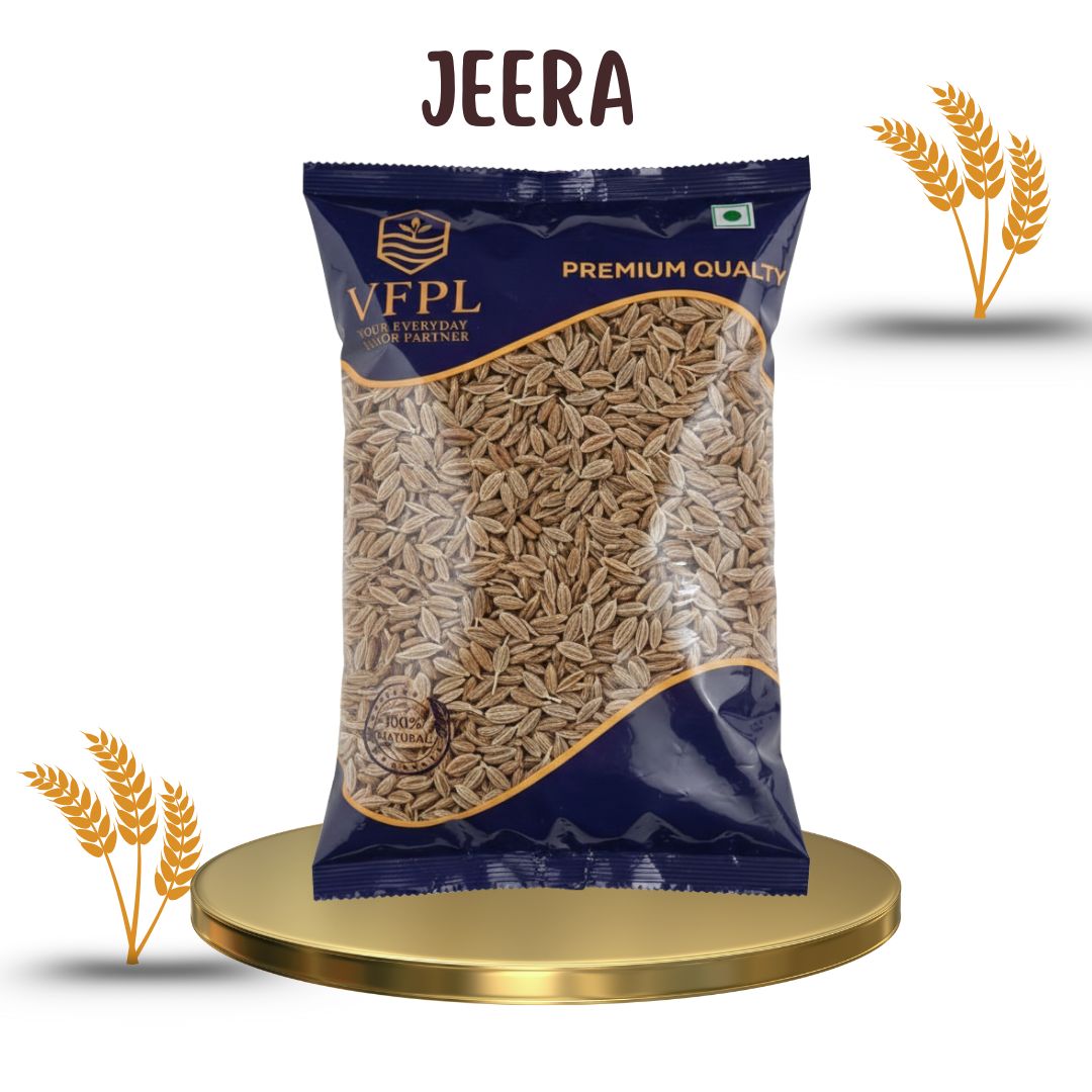 VFPL | Premium Jeera (100 gm)  (Cumin Seeds) – 100% Natural & Unpolished | Strong Aroma & Rich Flavor | Hygienically Packed | Perfect for Daily Cooking