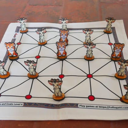 Classic Aadu Huli Level 4 Board Game