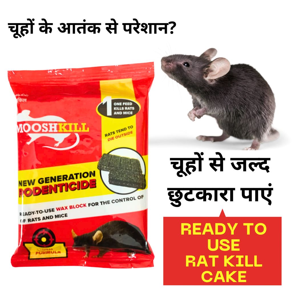 Effective Rat Killer Wax Block For Home & Godown | Bromadiolone 0.005% – Fast & Effective Rodenticide (Pack Of 1) - Fresheners and Repellents | Buy online on ZillyBuy