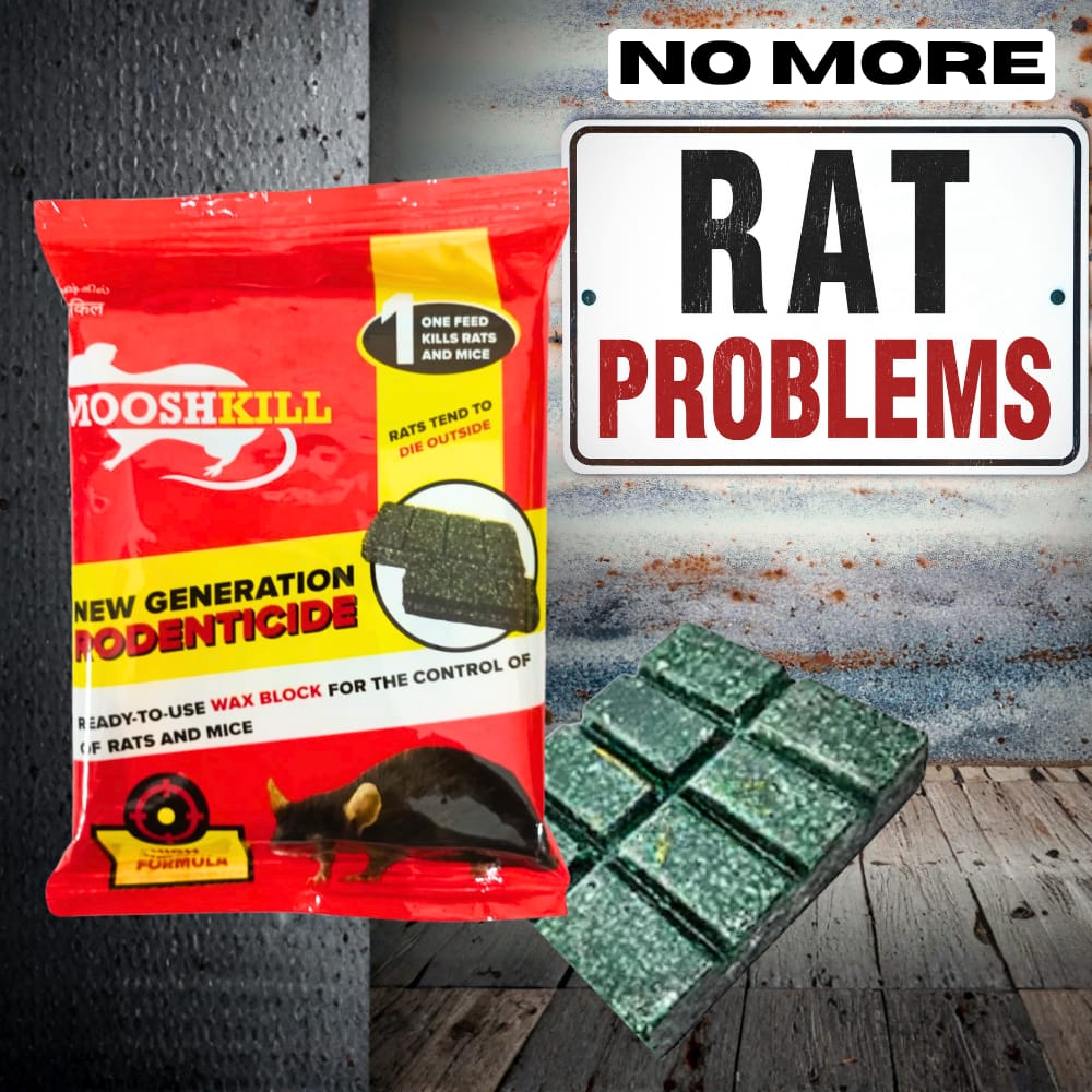 Best Rat Killer Bromadiolone Cake For Home & Godown – Fast & Effective Rodenticide (Pack Of 1) - Fresheners and Repellents | Buy online on ZillyBuy