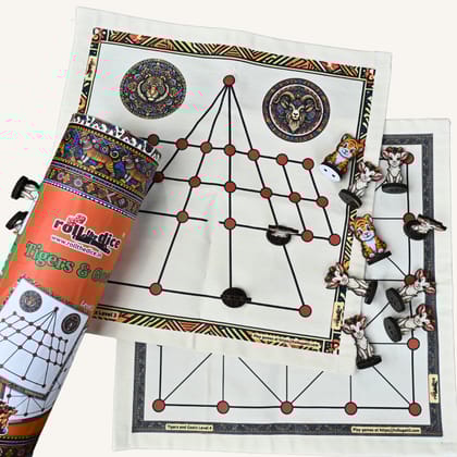 Classic Aadu Huli (3 & 4) - Board Game