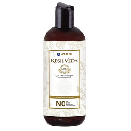 Keshveda Ayurvedic Shampoo 500 ml Pack of 1 | Herbal Hair Growth Cleanser for Fuller, Longer & Stronger-Looking Hair | Long-Term Scalp & Hair Wellness Care