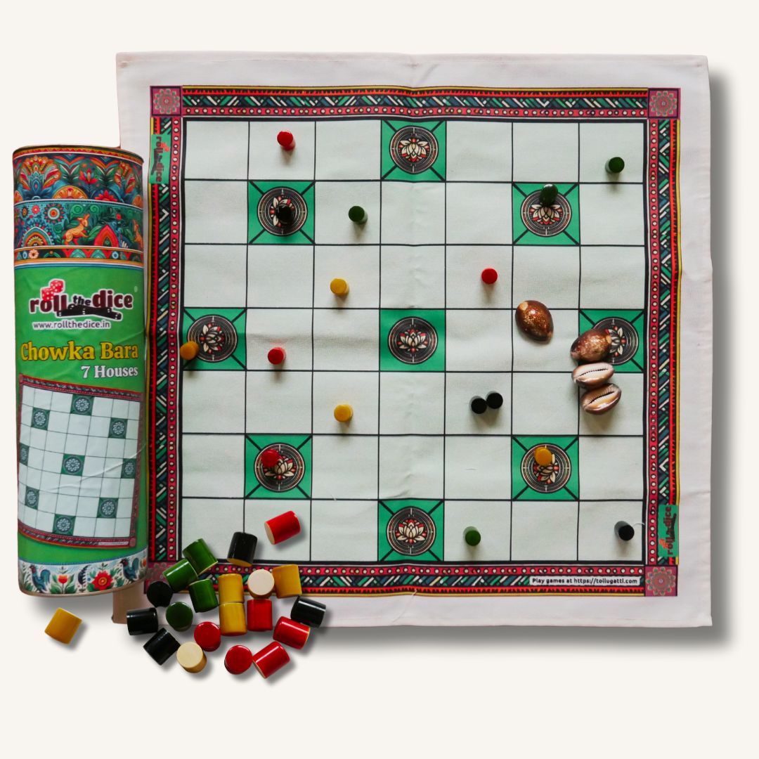 Classic Chowka Bara 7 Houses Board Game (pack of 2)