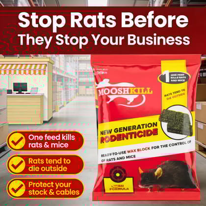 Ready To Use Rat Killer Cake | Bromadiolone Wax Block 100 GM ( Pack Of 1)