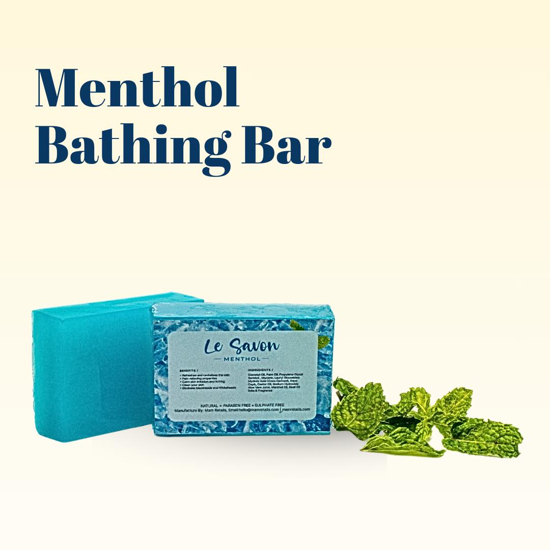 Le Savon Menthol Soap - Natural, Paraben Free, Sulphate Free