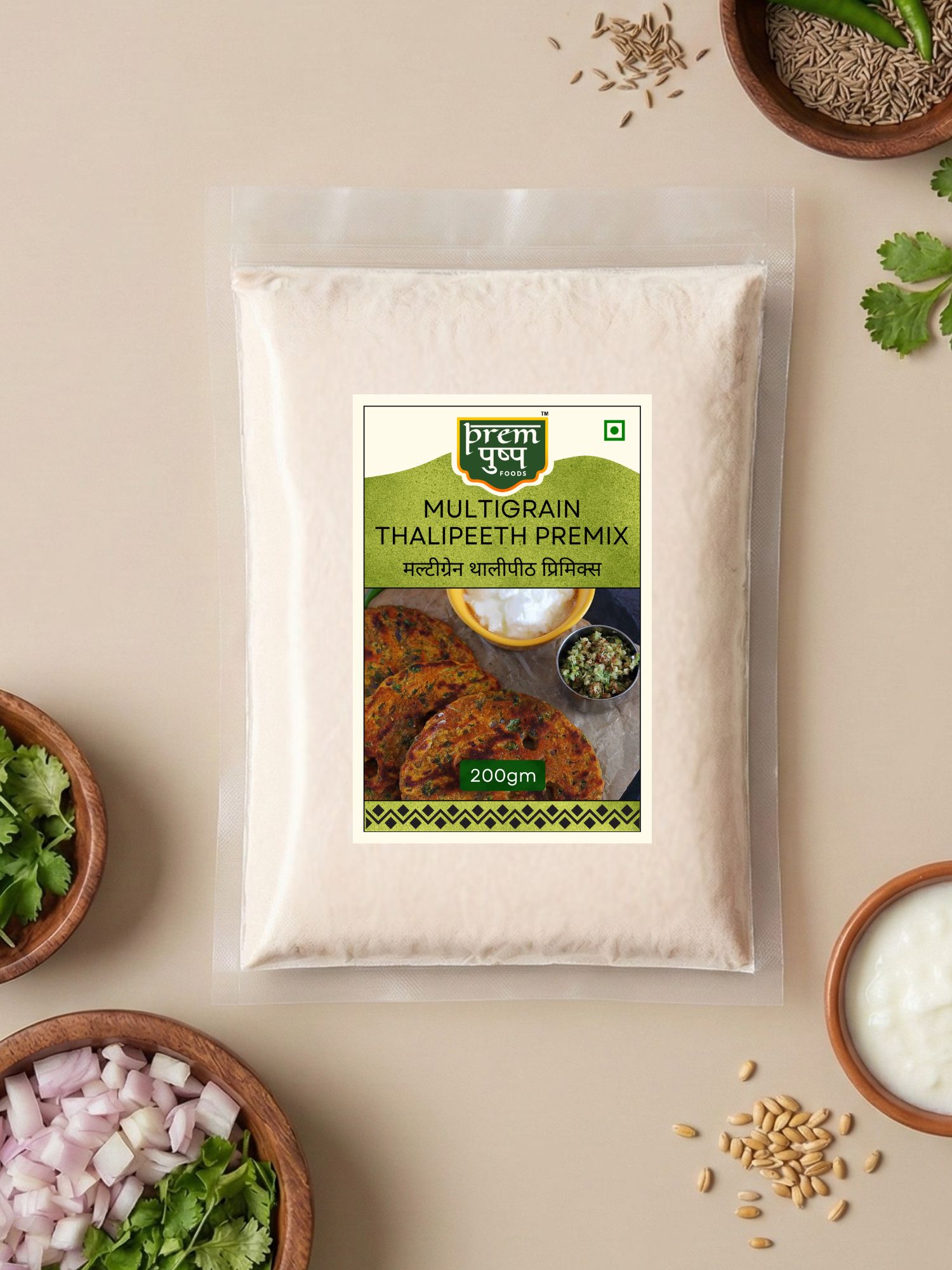 Prempushp Multigrain Thalipeeth Premix - 200 gm