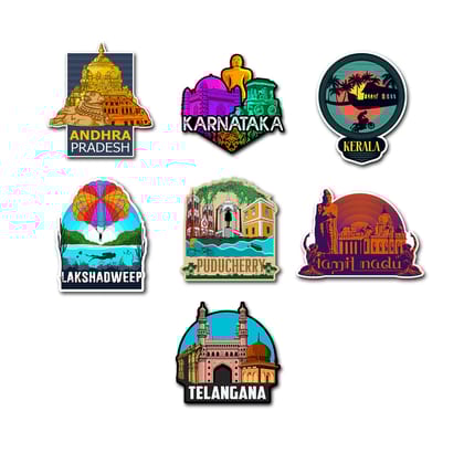 South India Sticker Combo | Exploring India