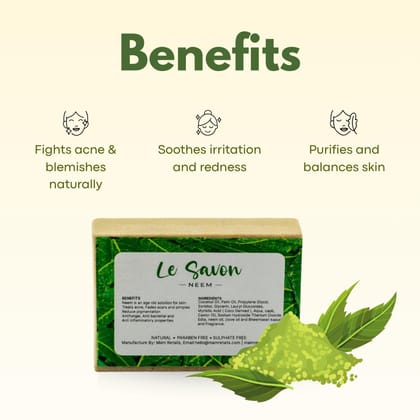 Le Savon Neem Natural Handmade Soap Le Savon Neem Natural Handmade Soap