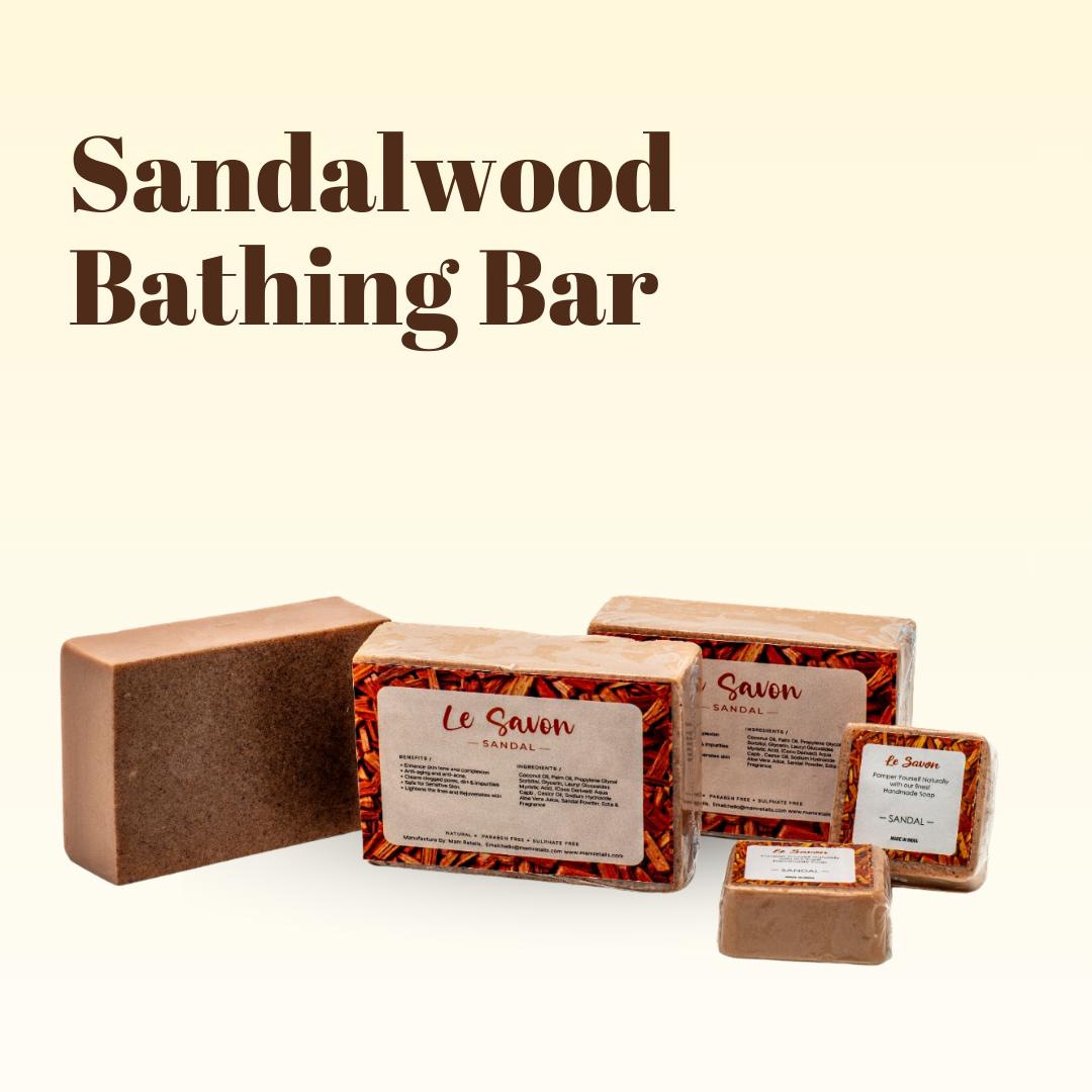  Le Savon Sandalwood Soap - Natural, Paraben Free, Sulphate Free