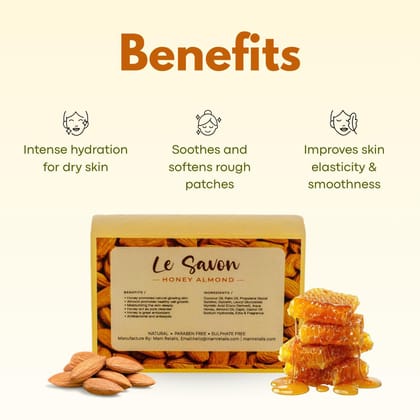 Le Savon Honey Almond Moisturizing and Antibacterial Soap Le Savon Honey Almond Moisturizing and Antibacterial Soap