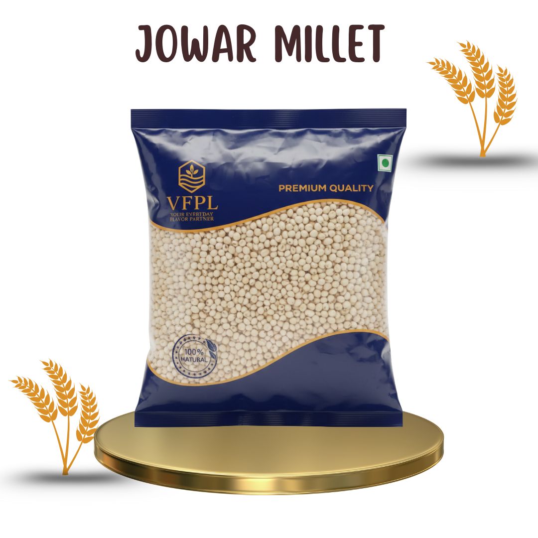 VFPL | Premium Jowar (500 gm) (Sorghum) Grains | 100% Natural & Gluten-Free Millet | Rich in Fiber & Protein | Ideal for Rotis, Porridge & Healthy Meals