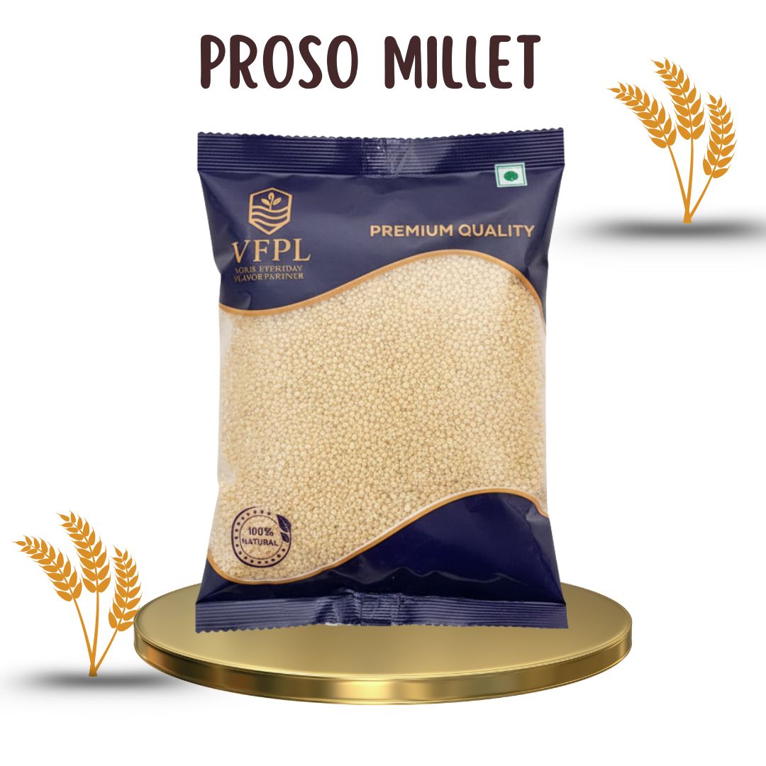 VFPL | Premium Proso Millet (500 gm) | 100% Natural & Unpolished | Gluten-Free, High Fiber & Protein-Rich Superfood | Ideal for Healthy Meals
