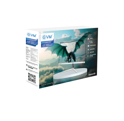 EVM LED Plasma C350 21.5" Full HD Curved Monitor with Anti-Blue Light