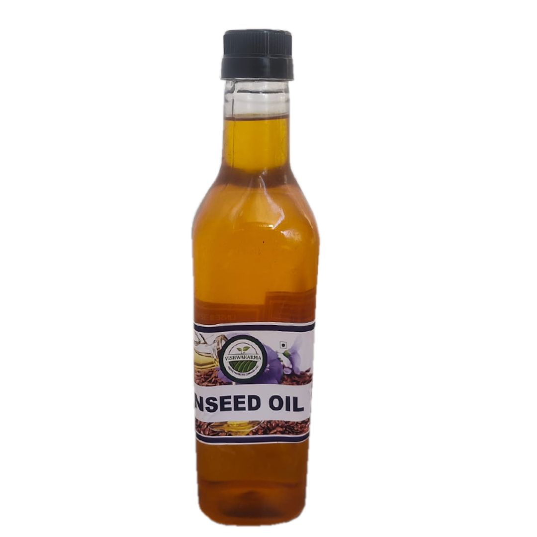 Linseed Oil 1 Ltr by Vishwakarma – Pure, Nutritious & Farm-Fresh. 