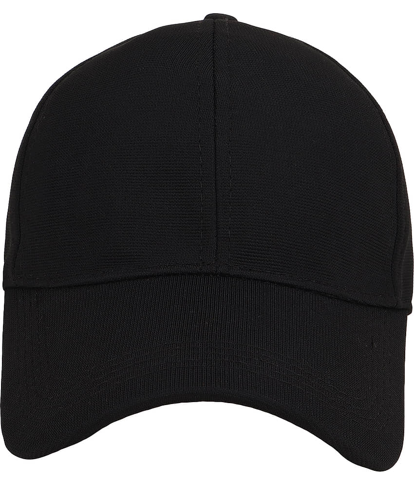 Zacharias - Black Cotton Blend Men's Cap ( Pack of 1 )