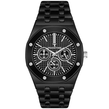 Imperial Black Chronograph Men’s Luxury Watch – Premium Stainless Steel Design