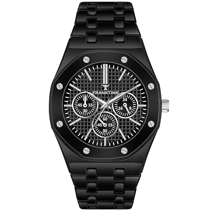 Imperial Black Chronograph Men’s Luxury Watch – Premium Stainless Steel Design