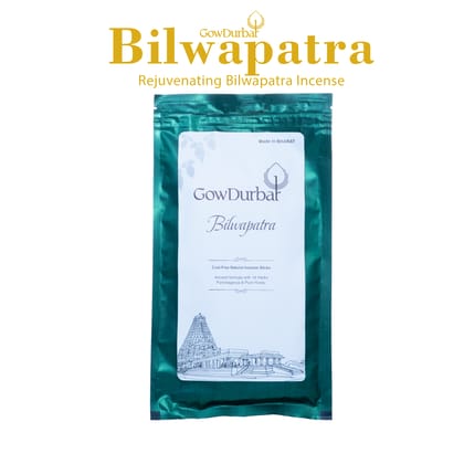 GowDurbar Zipper Agarbatti – Bilwapatra Oil Fragrance – 150g [Pack of 2] | 100% Organic Incense Sticks for Pooja, Yoga & Meditation | Ancient Formula for a Pure & Pleasant Environment