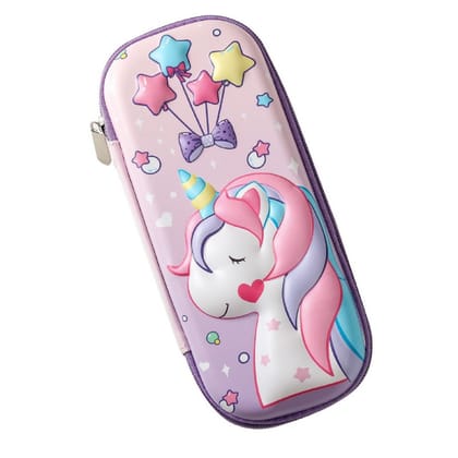 KTRS Enterprise 3D Cover EVA Pencil Case UN| Large Capacity Pencil Pouch Bag Organizer | Stylish Pen Holder Pouch Stationery Box | Ethylene Vinyl Acetate