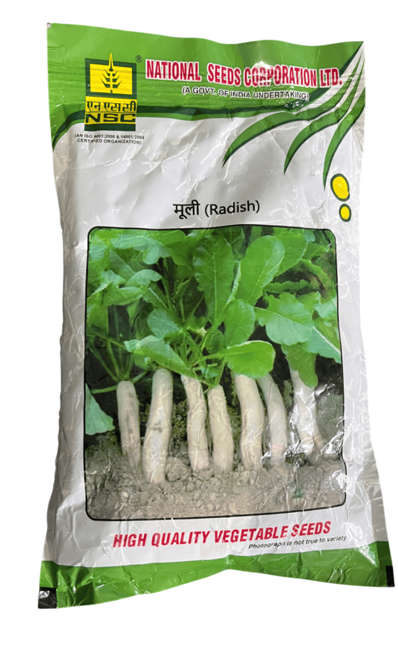 NSC Radish Japanese White (JW)-250 gm TL Seed Pouch