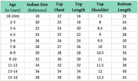 Size Guide Size Guide
